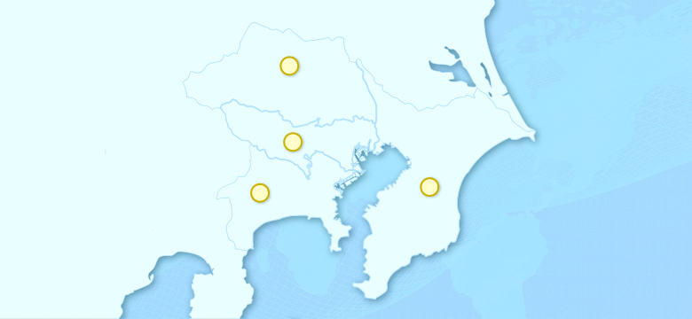 関東圏の地図